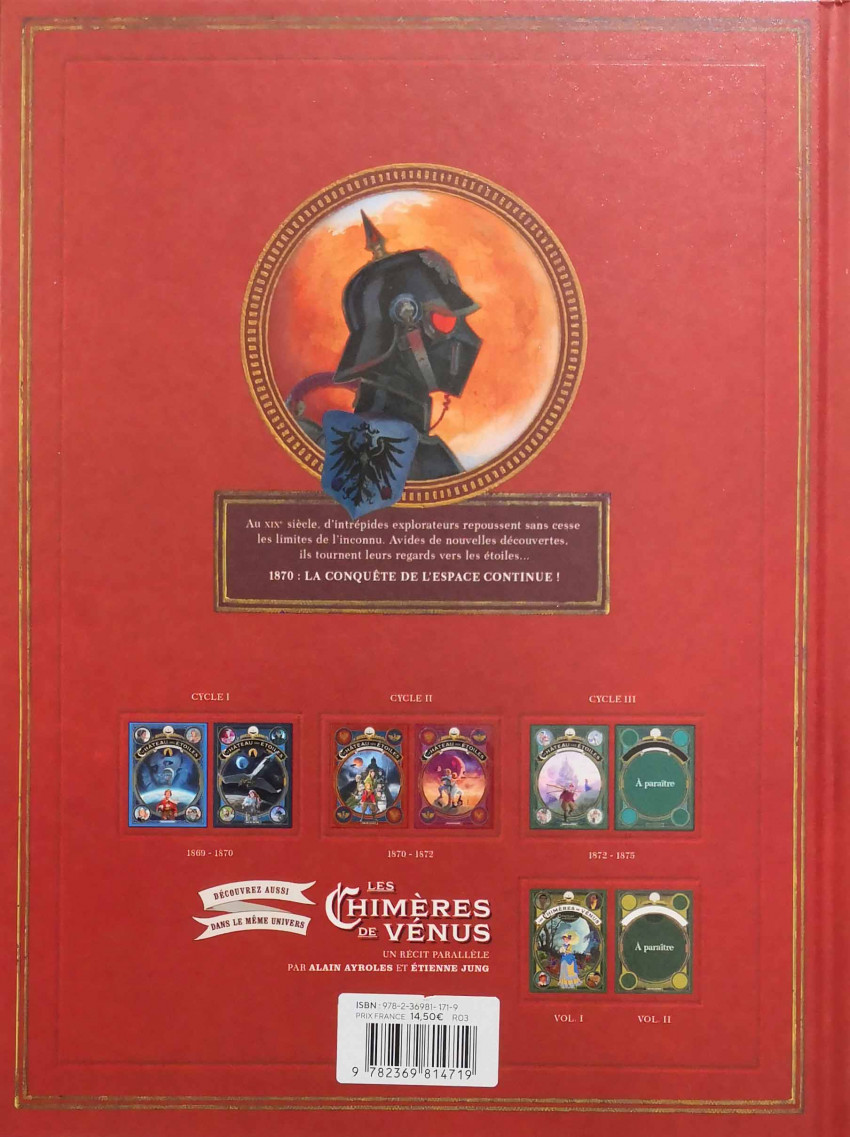 Verso de l'album Le Château des étoiles Volume III Les chevaliers de mars