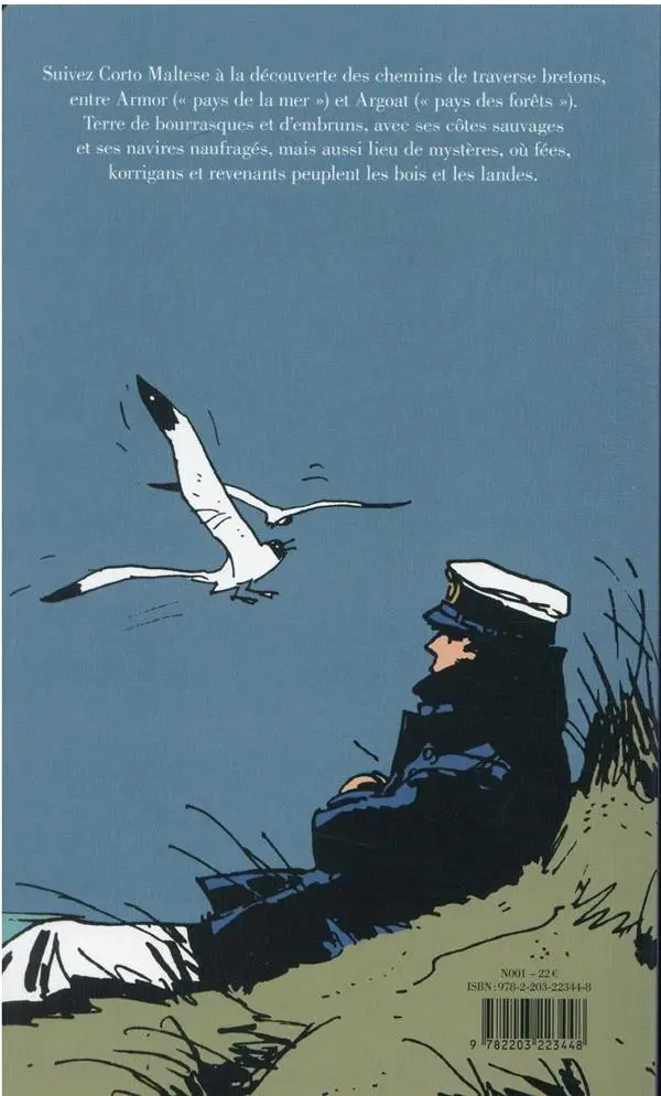 Verso de l'album Corto Maltese Tome 2 Le guide de Bretagne