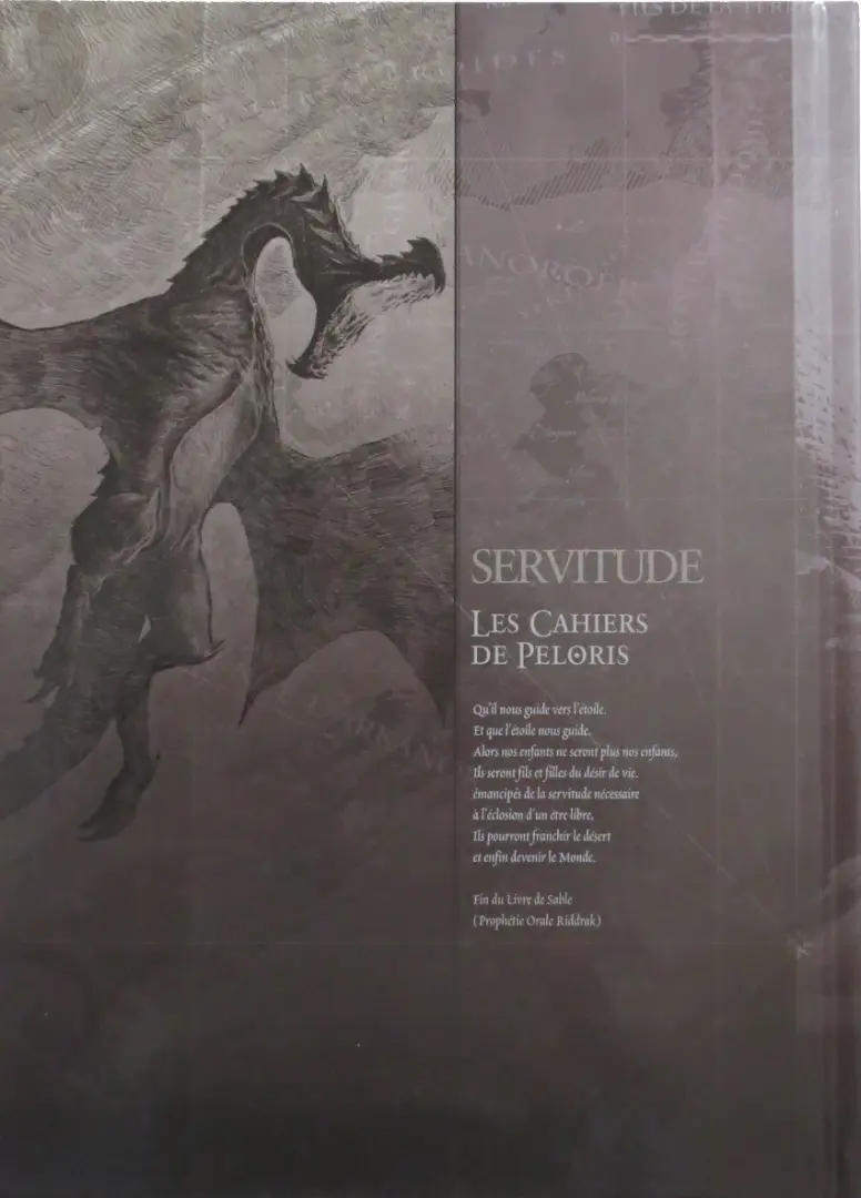 Verso de l'album Servitude Les cahiers de Peloris