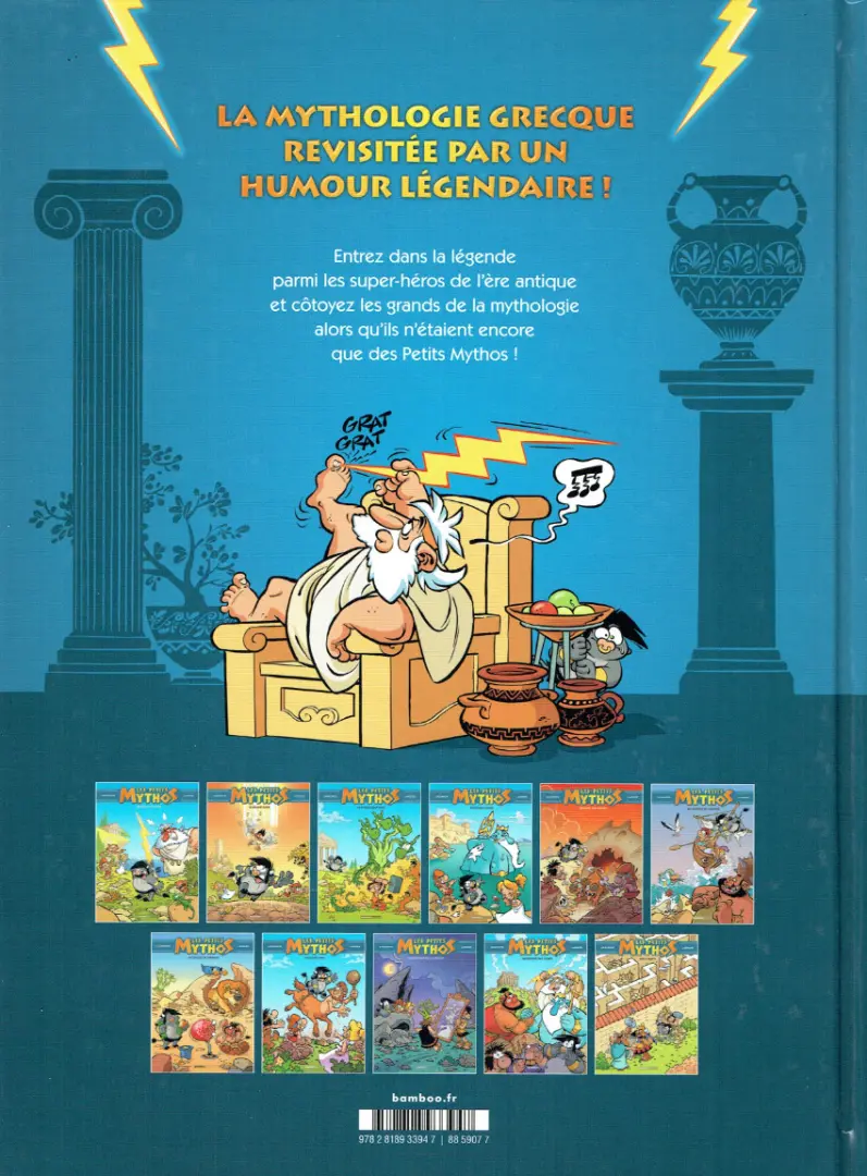 Verso de l'album Les Petits Mythos Tome 1 Foudre à gratter