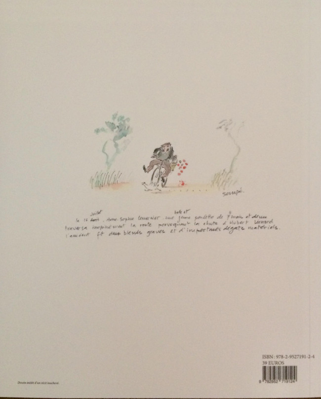 Verso de l'album Sempé Itinéraire d'un dessinateur d'humour