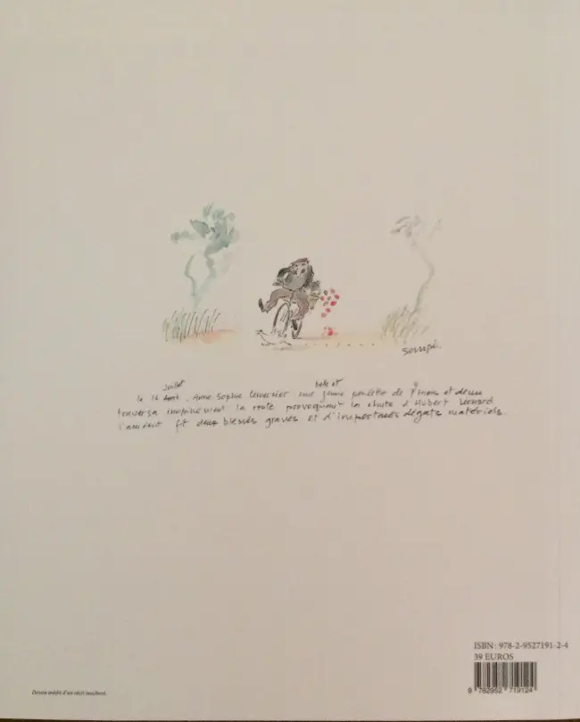 Verso de l'album Sempé Itinéraire d'un dessinateur d'humour