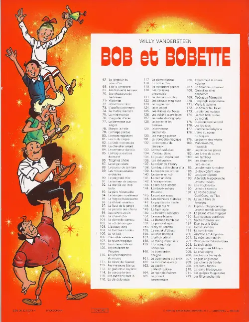 Verso de l'album Bob et Bobette Tome 89 Les mousquetaires endiablés