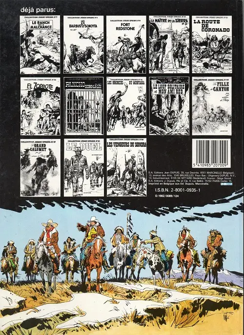 Verso de l'album Jerry Spring Tome 11 La route de Coronado