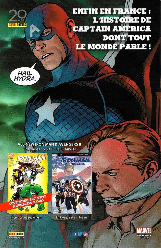 Verso de l'album Civil War II Tome 001