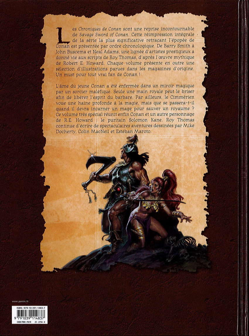 Verso de l'album Les Chroniques de Conan Tome 37 1994 (I)