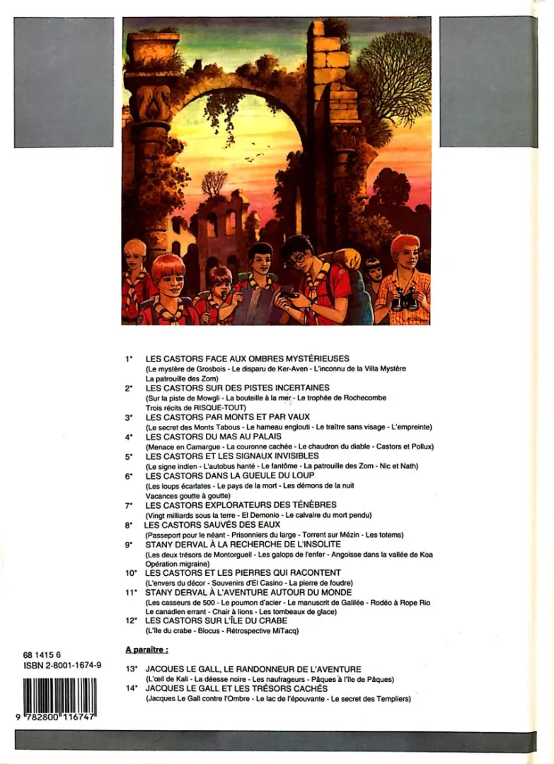 Verso de l'album Tout Mitacq Tome 1 Les castors - face aux ombres mystérieuses