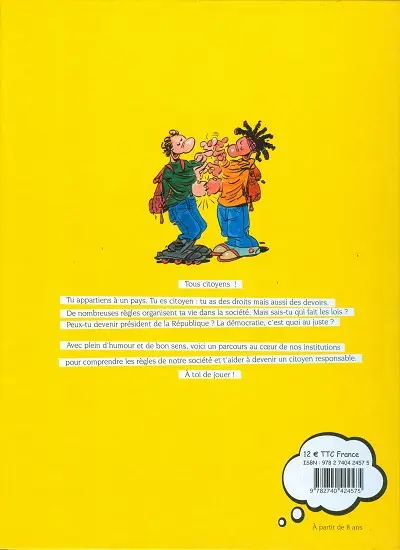 Verso de l'album Tous citoyens ! Guide du savoir vivre ensemble