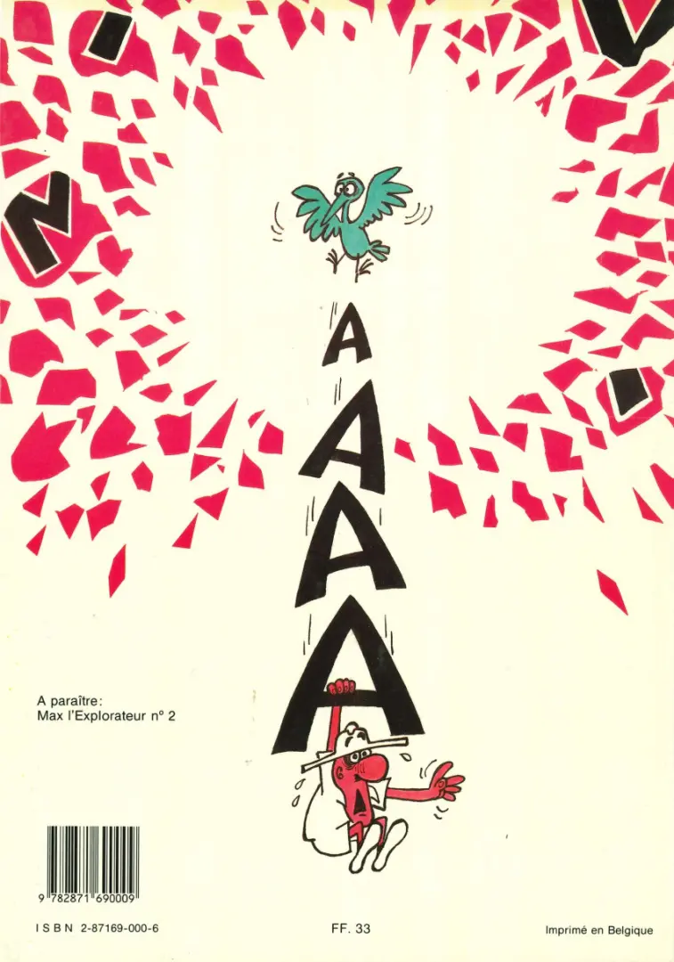 Verso de l'album Max l'explorateur Tome 5