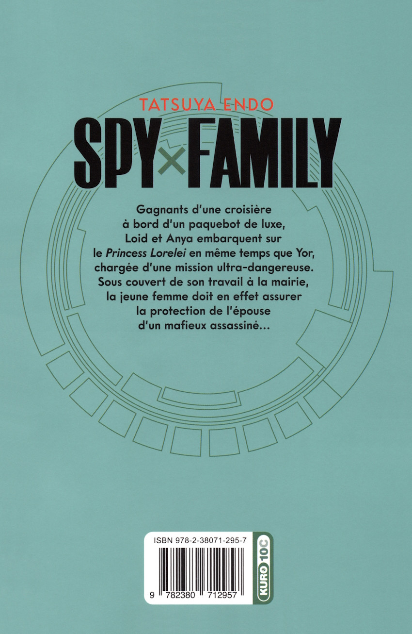 Verso de l'album Spy x Family 8