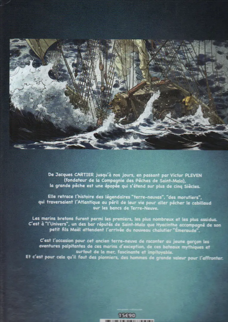 Verso de l'album Terre-Neuvas Saint-Malo L'épopée de la Grande pêche