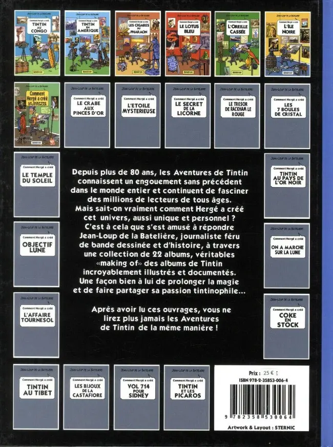 Verso de l'album Comment Hergé a créé... Tome 7 Le sceptre d'Ottokar
