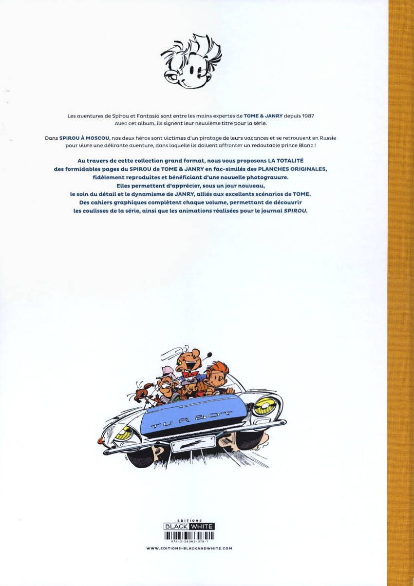 Verso de l'album Spirou et Fantasio Tome 42 Spirou à Moscou