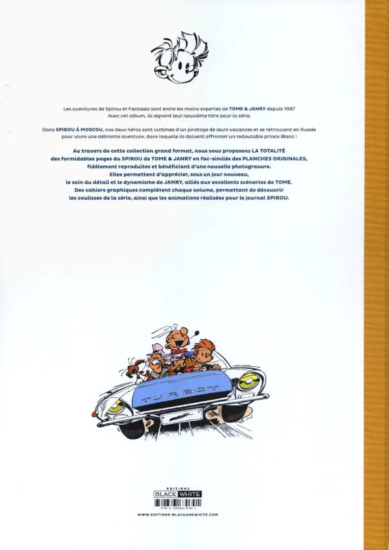 Verso de l'album Spirou et Fantasio Tome 42 Spirou à Moscou