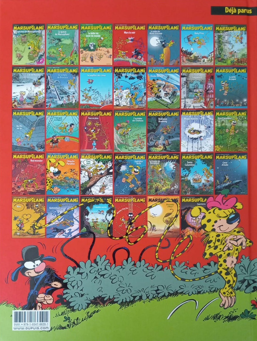 Verso de l'album Marsupilami Tome 3 Mars le noir