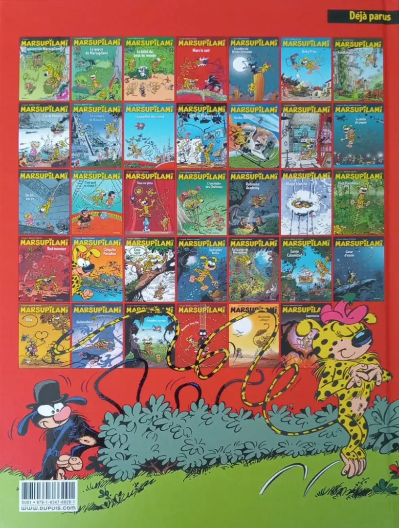 Verso de l'album Marsupilami Tome 3 Mars le noir