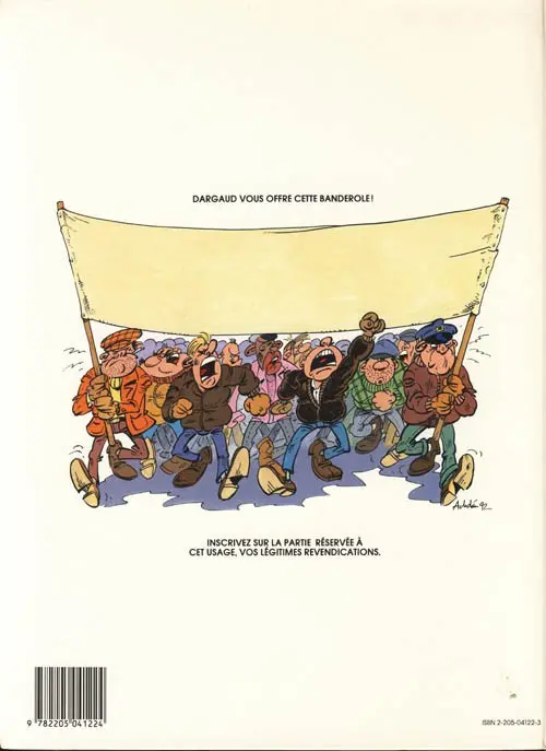 Verso de l'album CRS = Détresse Tome 1 C.R.S = Détresse