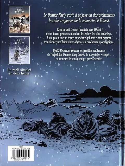 Verso de l'album Death Mountains Tome 2 La Cannibale