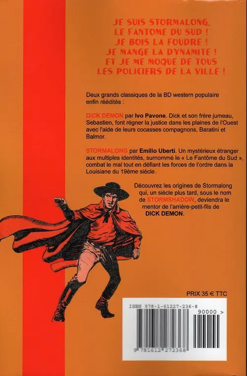 Verso de l'album Dick Demon et Stormalong