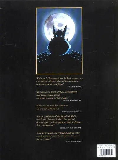 Verso de l'album Drôles de trolls