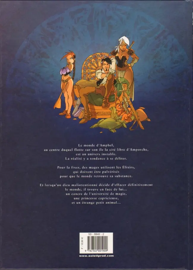 Verso de l'album Élixirs Tome 2 Le secret du Glupion