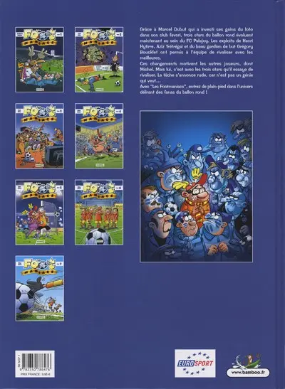 Verso de l'album Les Foot-maniacs Tome 7