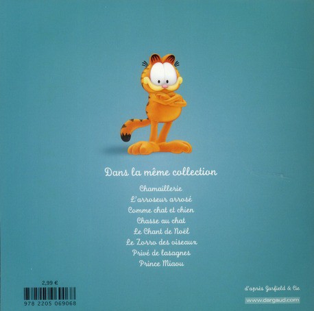 Verso de l'album Garfield & Cie Tome 8 Prince Miaou