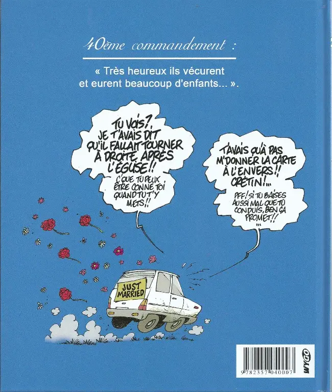 Verso de l'album Les 40 commandements Les 40 commandements du mariage