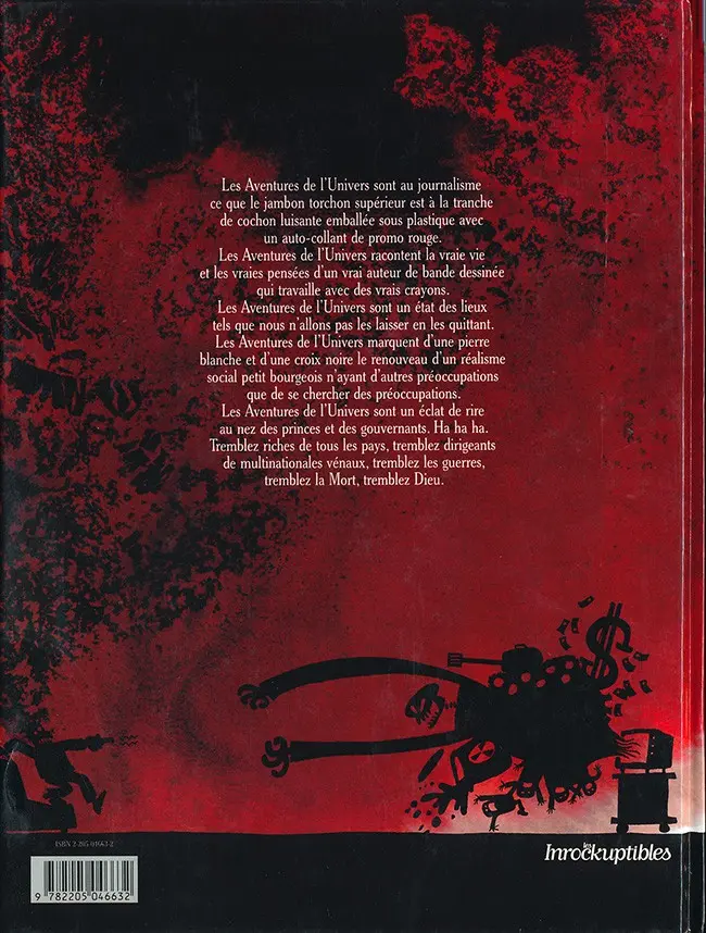 Verso de l'album Lapinot (Les formidables aventures sans) Tome 1 Les Aventures de l'Univers
