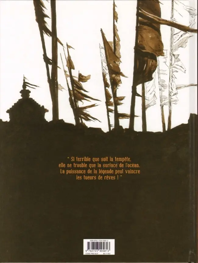 Verso de l'album La Légende du Lama Blanc Tome 1 La roue du temps