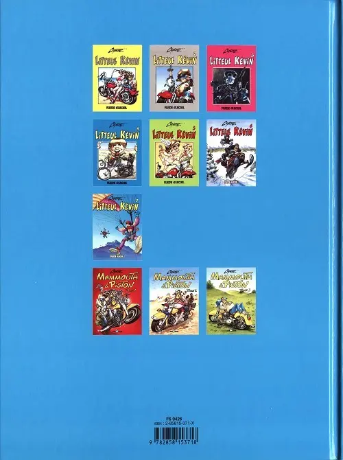Verso de l'album Litteul Kévin Tome 7