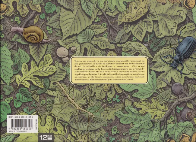 Verso de l'album Mémoires de la terre