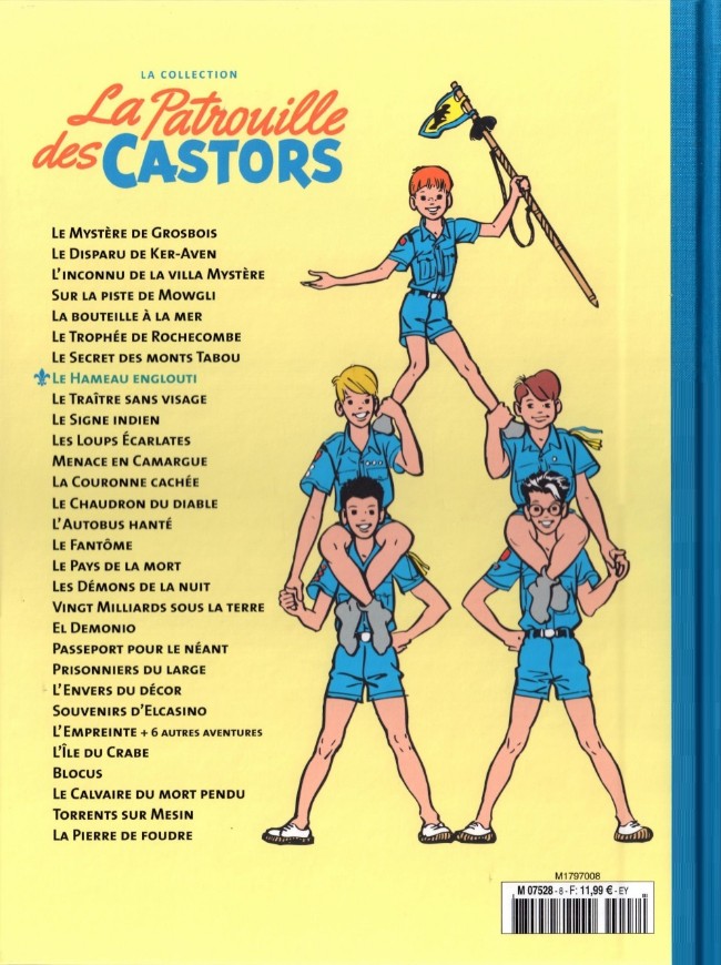 Verso de l'album La Patrouille des Castors La collection - Hachette Tome 8 Le hameau englouti