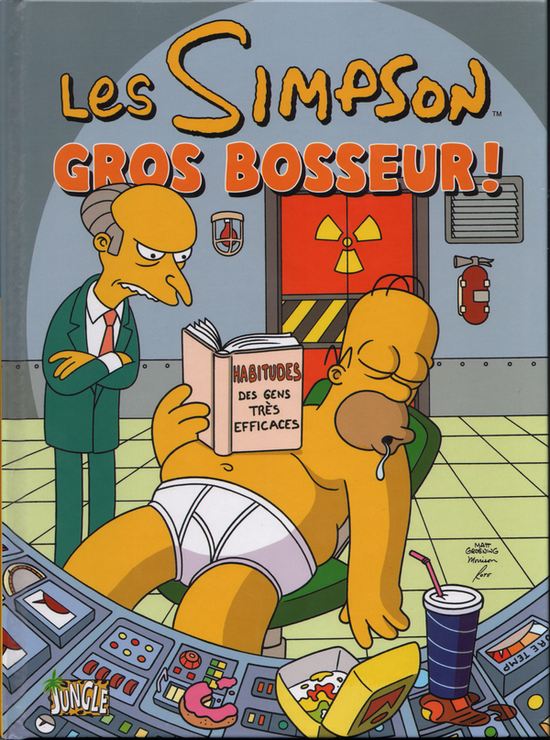 Couverture de l'album Les Simpson Tome 8 Gros bosseur !