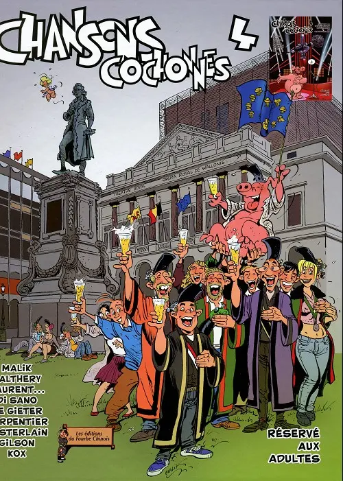 Couverture de l'album Chansons cochonnes Tome 4 Chansons paillardes