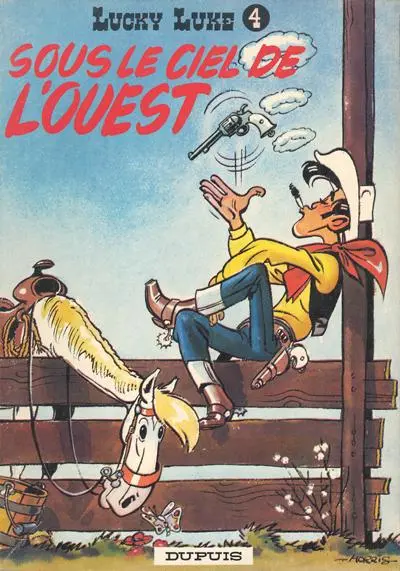 Couverture de l'album Lucky Luke Tome 4 Sous le ciel de l'Ouest