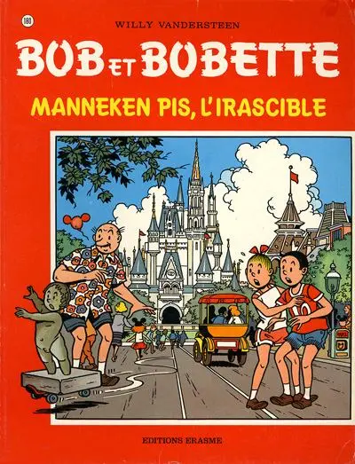 Couverture de l'album Bob et Bobette Tome 180 Manneken Pis, l'irascible
