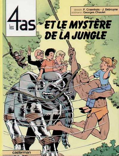 Couverture de l'album Les 4 as Tome 29 Les 4 as et le mystère de la jungle