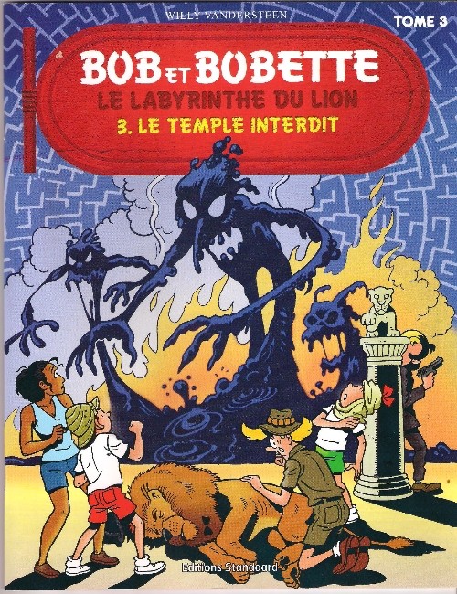 Couverture de l'album Bob et Bobette (Publicitaire) Le labyrinthe du lion - Le temple interdit
