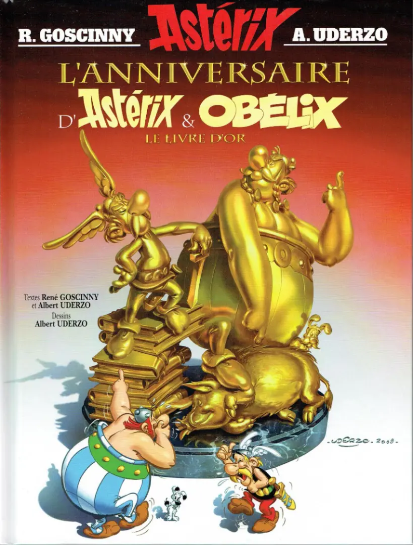 Couverture de l'album Astérix Tome 34 L'anniversaire d'Astérix & Obélix - Le livre d'or
