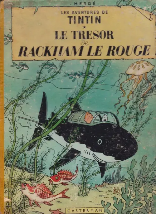 Couverture de l'album Tintin Tome 12 Le Trésor de Rackham le Rouge