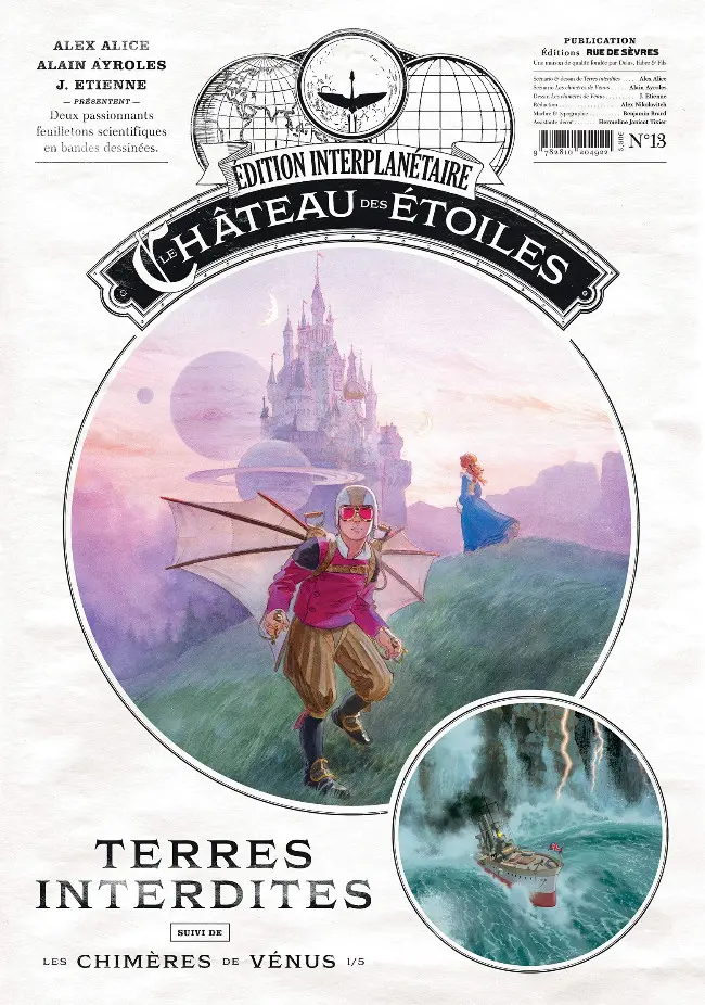 Couverture de l'album Le Château des étoiles Le Château des Etoiles - Gazette N° 13 Terres interdites, suivi de Les chimères de Vénus 1/5