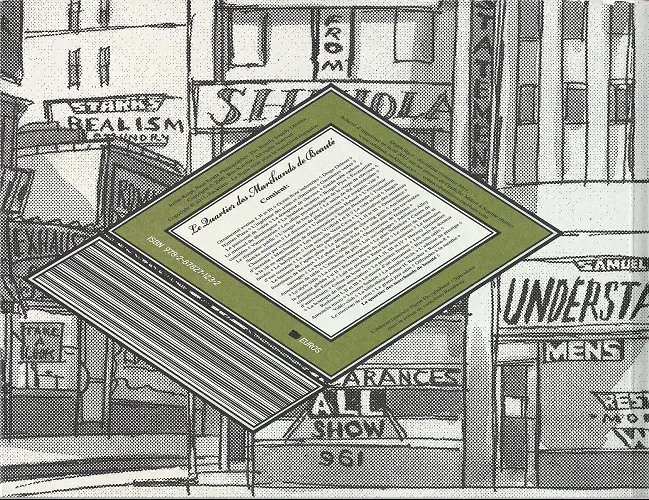 Verso de l'album Le Quartier des marchands de beauté