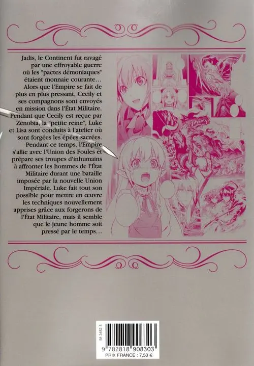 Verso de l'album The Sacred Blacksmith 6