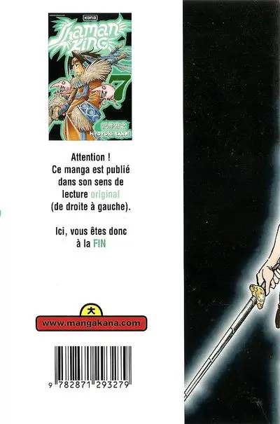 Verso de l'album Shaman King 7 Soul, le cimetière de Matareïen