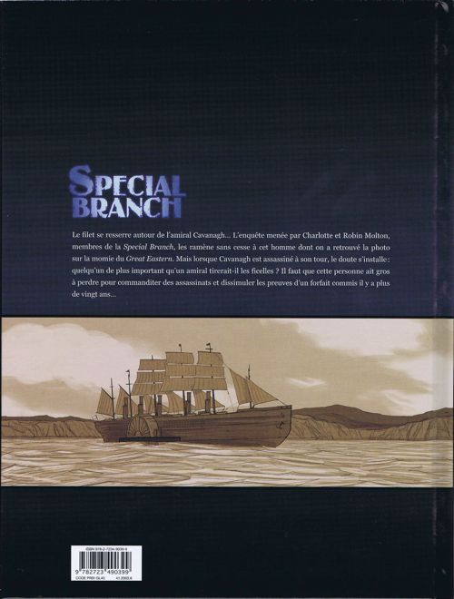 Verso de l'album Special Branch Tome 3 L'éveil du Léviathan