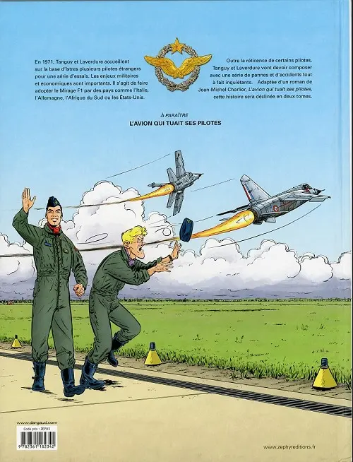 Verso de l'album Une aventure Classic de Tanguy et Laverdure Tome 1 Menace sur Mirage F1