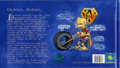 Verso de l'album Tiburce Tome 2 Votez Law-Law !
