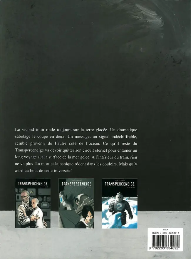 Verso de l'album Le Transperceneige Tome 3 La Traversée