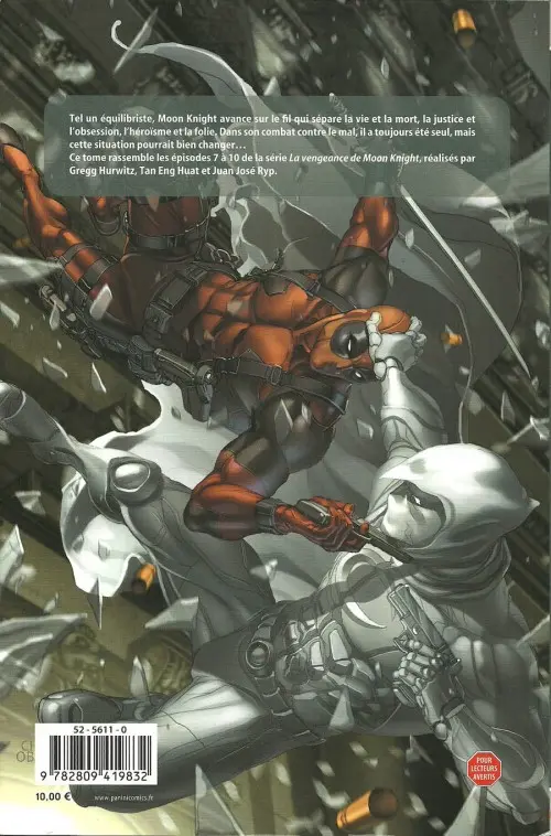 Verso de l'album La Vengeance de Moon Knight 2 Dernier solo ?